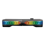 LogiLink Speaker, Active, Soundbar, with Lighting, 2.0 CH, BT/3.5mm stereo