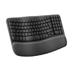 Logitech Wave Keys clavier Bureau RF sans fil + Bluetooth AZERTY Belge Graphite