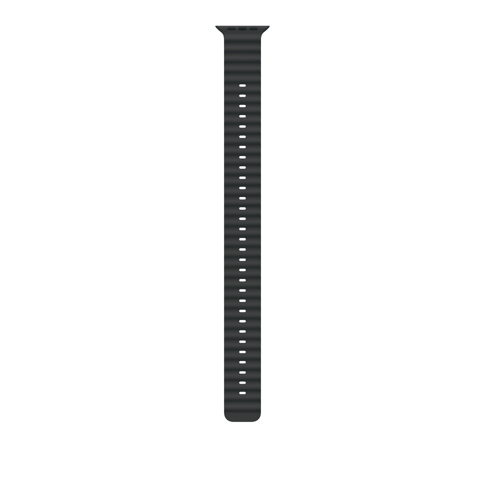 Apple 49mm Black Ocean Band Extension - Natural Titanium Finish
