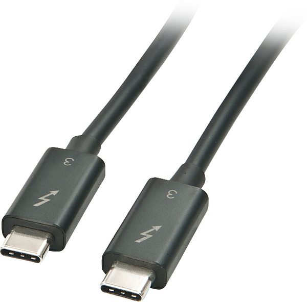 Microconnect TB3020 Thunderbolt-kablar 2 m 40 Gbit/s Svart