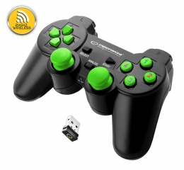 EGG108G Gaming Controller Black, Green USB 2.0 Gamepad Analo