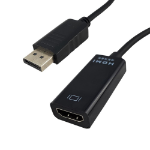 Shintaro SH-ADDPHD4K video cable adapter 0.14 m DisplayPort HDMI Black
