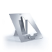 STANDIVARIUS Ergo Know-Me Soporte para ordenador portátil Aluminio, Plata 43,2 cm (17")