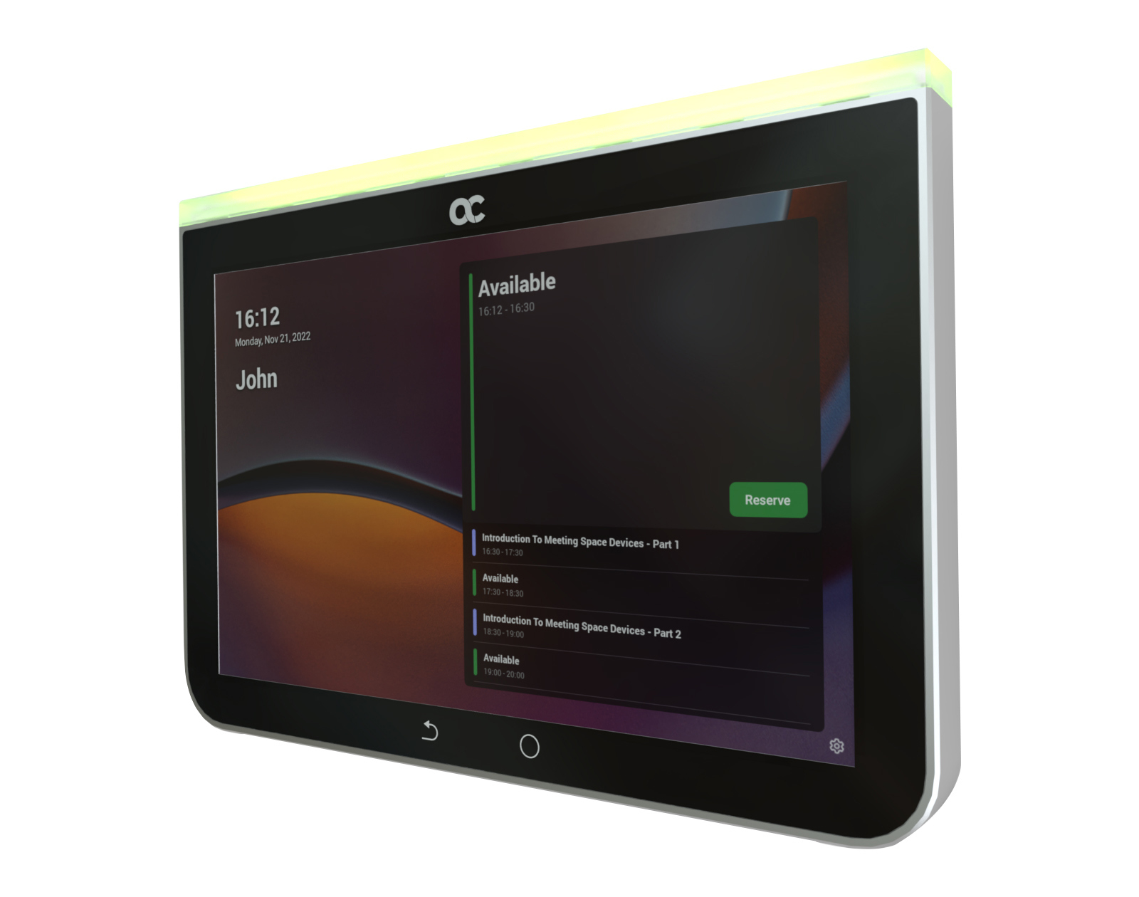 Image of AudioCodes RX PANEL Touch Scheduler for Microsoft T Video...