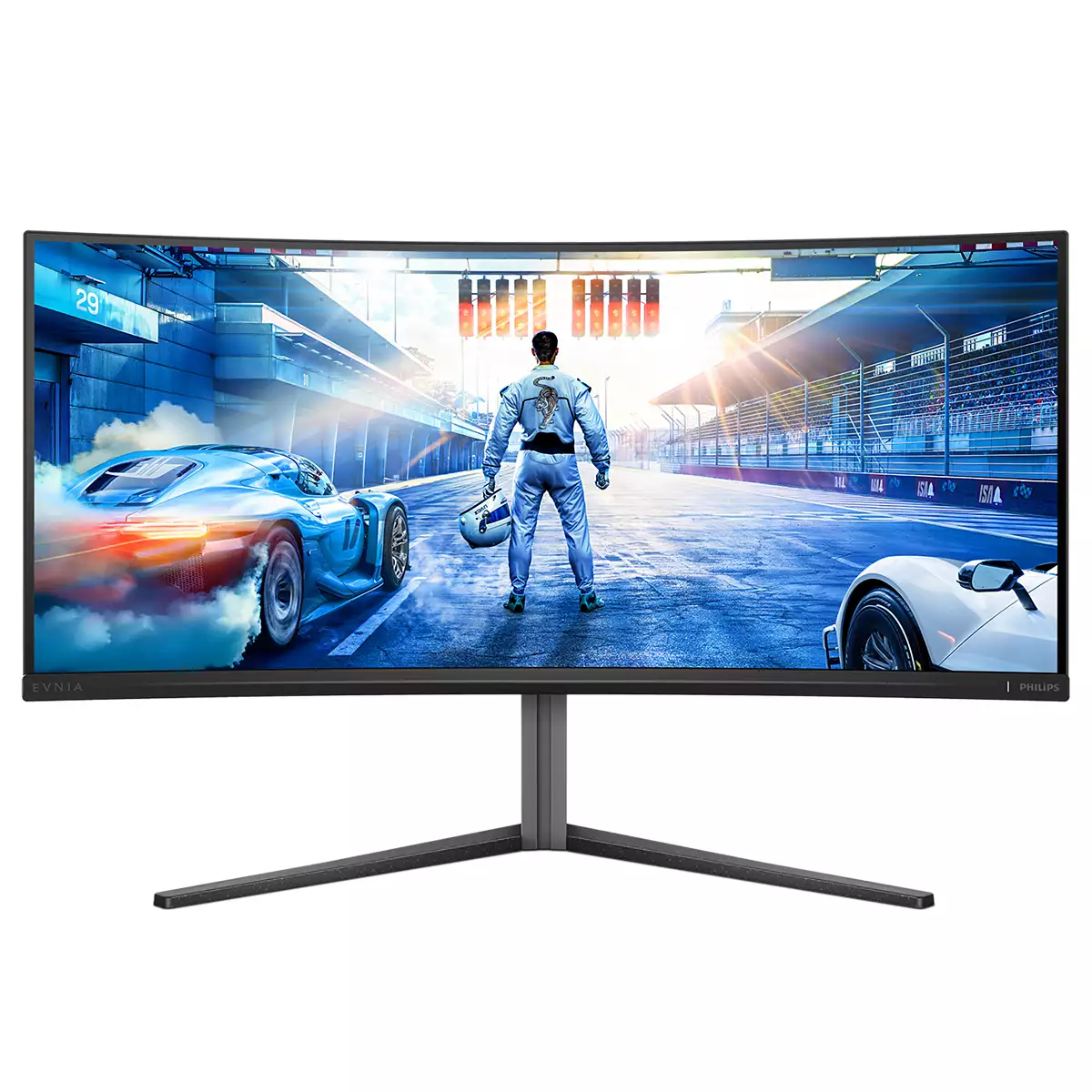 Philips Evnia 6000 34M2C6500/00 computer monitor 86.4 cm (34") 3440 x 1440 pixels Wide Quad HD QD-OLED Grey