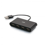 C2G 4-Port USB Hub - USB 2.0 Hub - USB Multiport Hub - 480Mbps - Hub - 4 x USB 2.0 - desktop