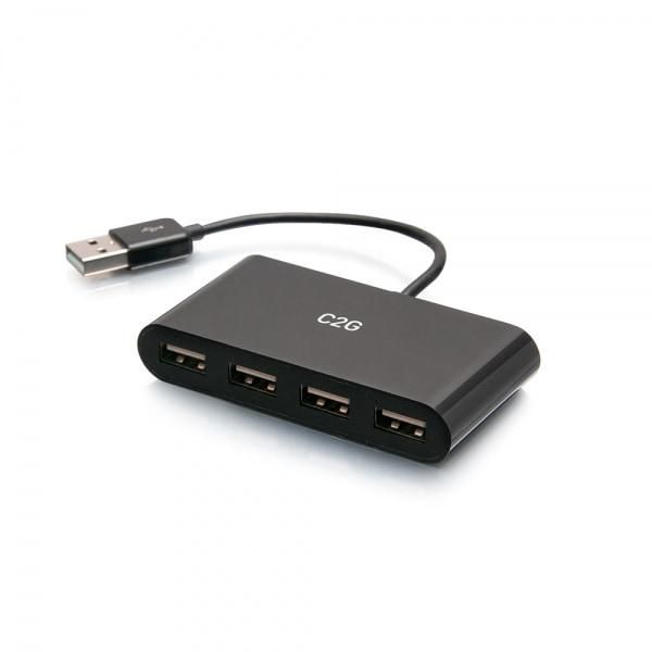 C2g 4-Port Usb Hub - Usb 2.0 Hub - Usb Multiport Hub - 480Mbps - Hub