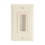 SANUS Cable Management Brush Wall Plate- Light Almond