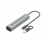 i-tec USB-C/USB-A Charging Metal HUB 7 Port