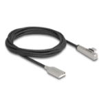 DeLOCK 80767 USB-kabel USB 2.0 2 m USB A USB C Zwart, Zilver