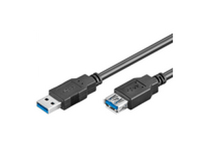 Microconnect USB3.0AAF2B USB cable 2 m USB 3.2 Gen 1 (3.1 Gen 1) USB A Black