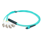 AddOn Networks ADD-MPO-4LC5M5OM4-3MBO fiber optic cable 196.9" (5 m) LC OM4 Aqua color