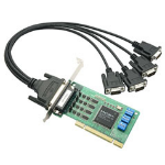 Moxa CP-114UL-I-DB9M interfacekaart/-adapter