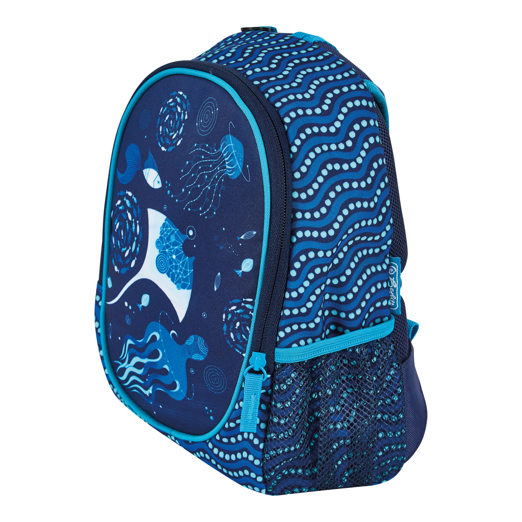 Image of Herlitz Rookie Deep Ocean backpack School backpack Blue, Navy...