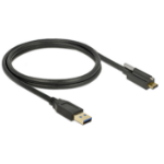 DeLOCK 83717 USB cable USB 3.2 Gen 2 (3.1 Gen 2) 1 m USB A USB C Black