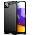 JLC Samsung A22 5G Brushed Silicone Case- Black