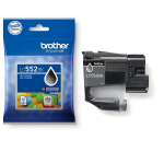 Brother Brother LC552BK - Black - original - pillow pack - ink cartridge