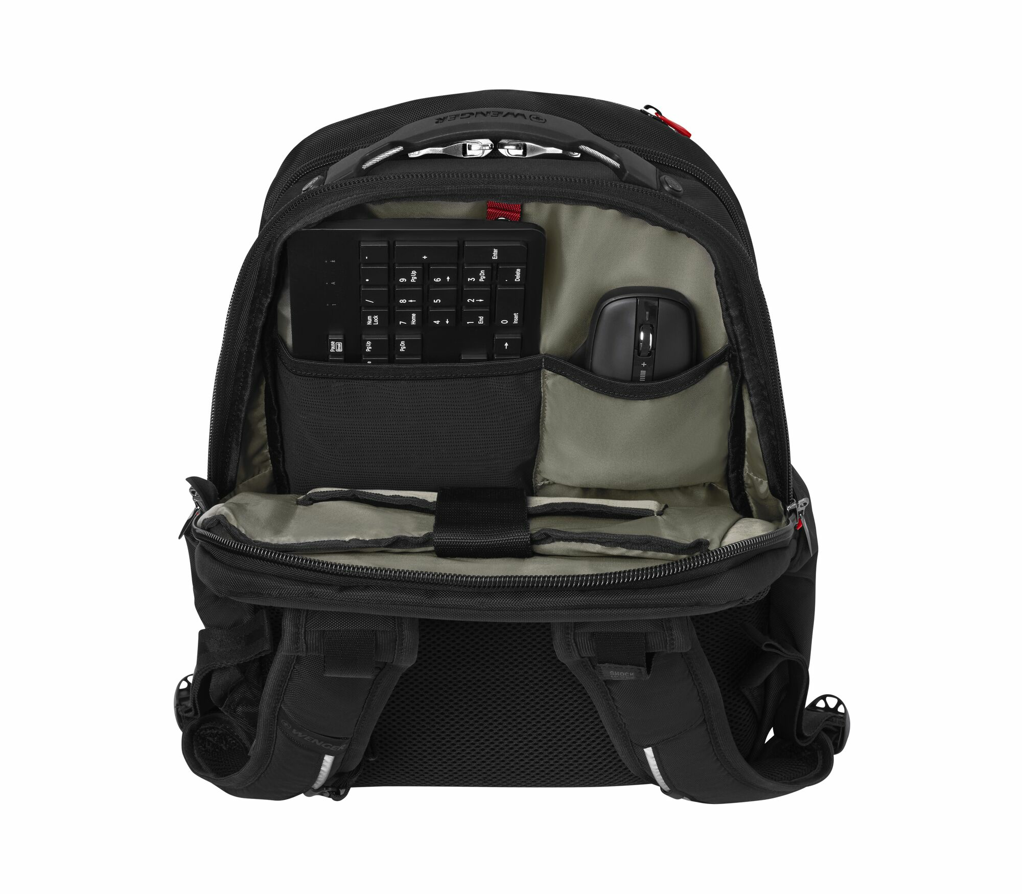 Wenger Cosmic 17 Inch Laptop Backpack with Tablet Pocket Black 653187