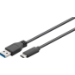 Microconnect USB3.1CA0015 USB cable USB 3.2 Gen 1 (3.1 Gen 1) 0.15 m USB C USB A Black