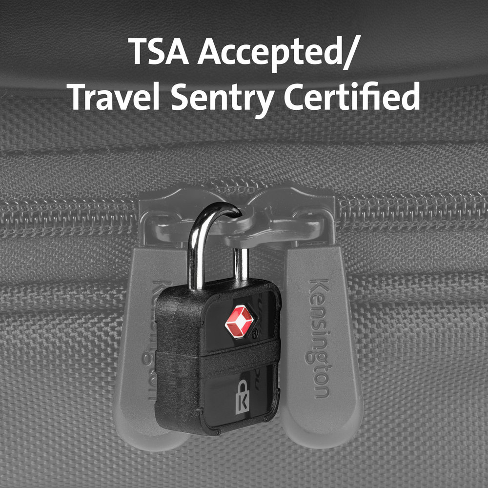 Kensington TSA Accepted Keyed Luggage Lock - 4-Pack