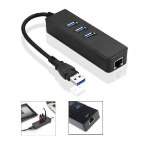 Microconnect MC-USB3.0HUBWETH laptop dock/port replicator USB 3.2 Gen 1 (3.1 Gen 1) Type-A Black