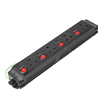 Cablenet 4 x (5Amp) Individually Fused and Switched UK Sockets (North) PDU