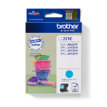 Brother LC-221C Ink cartridge cyan, 260 pages ISO/IEC 24711 3,9ml for Brother DCP-J 562  Chert Nigeria