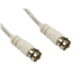 Cables Direct F M/M, 3m coaxial cable White