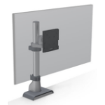 HAT Design Works E5 Single Static Pole 49" Desk White
