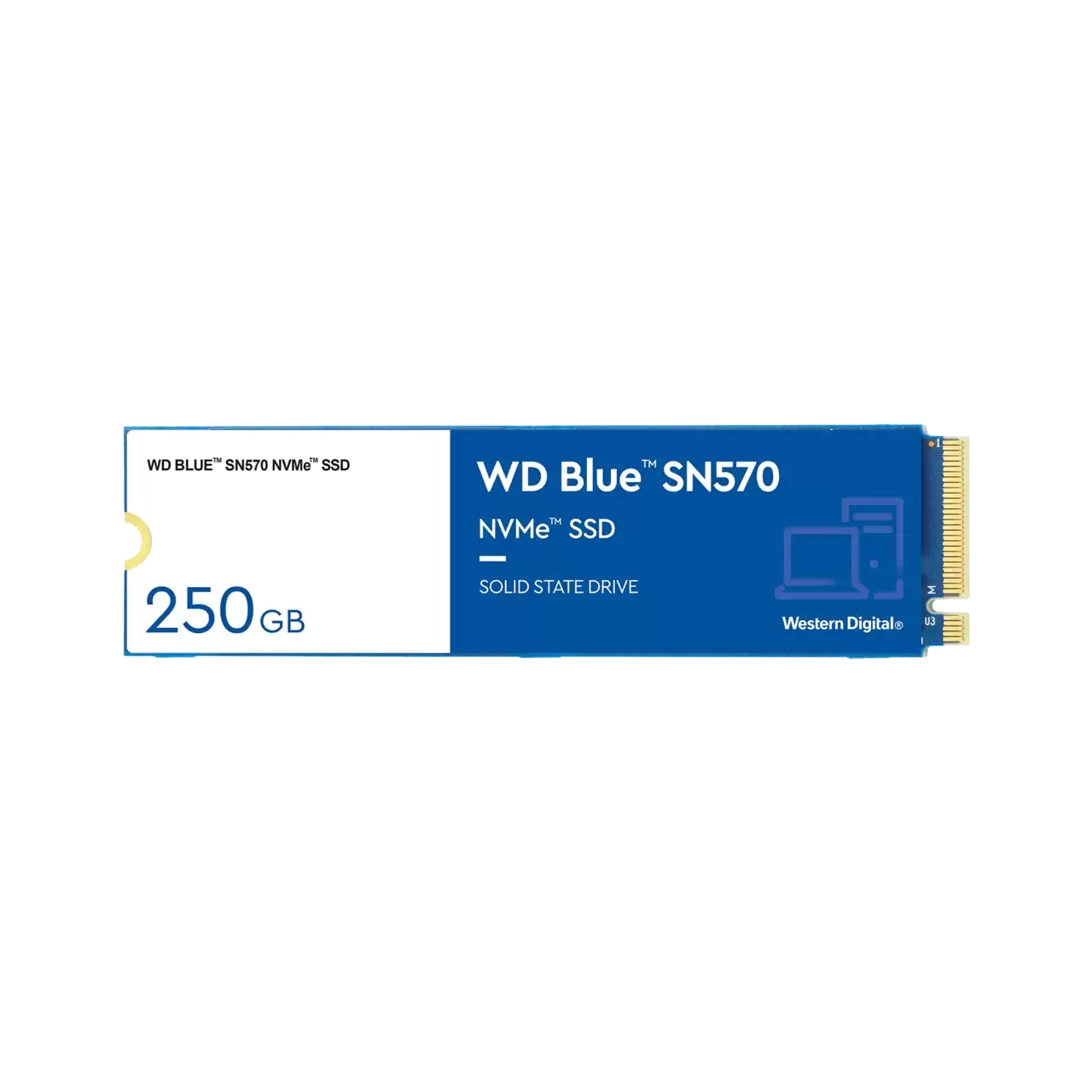 Image of Western Digital WD Blue SN570 M.2 250 GB PCI Express 3.0 NVMe