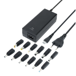 Deltaco SMP-90W12 power adapter/inverter Indoor 90 W Black