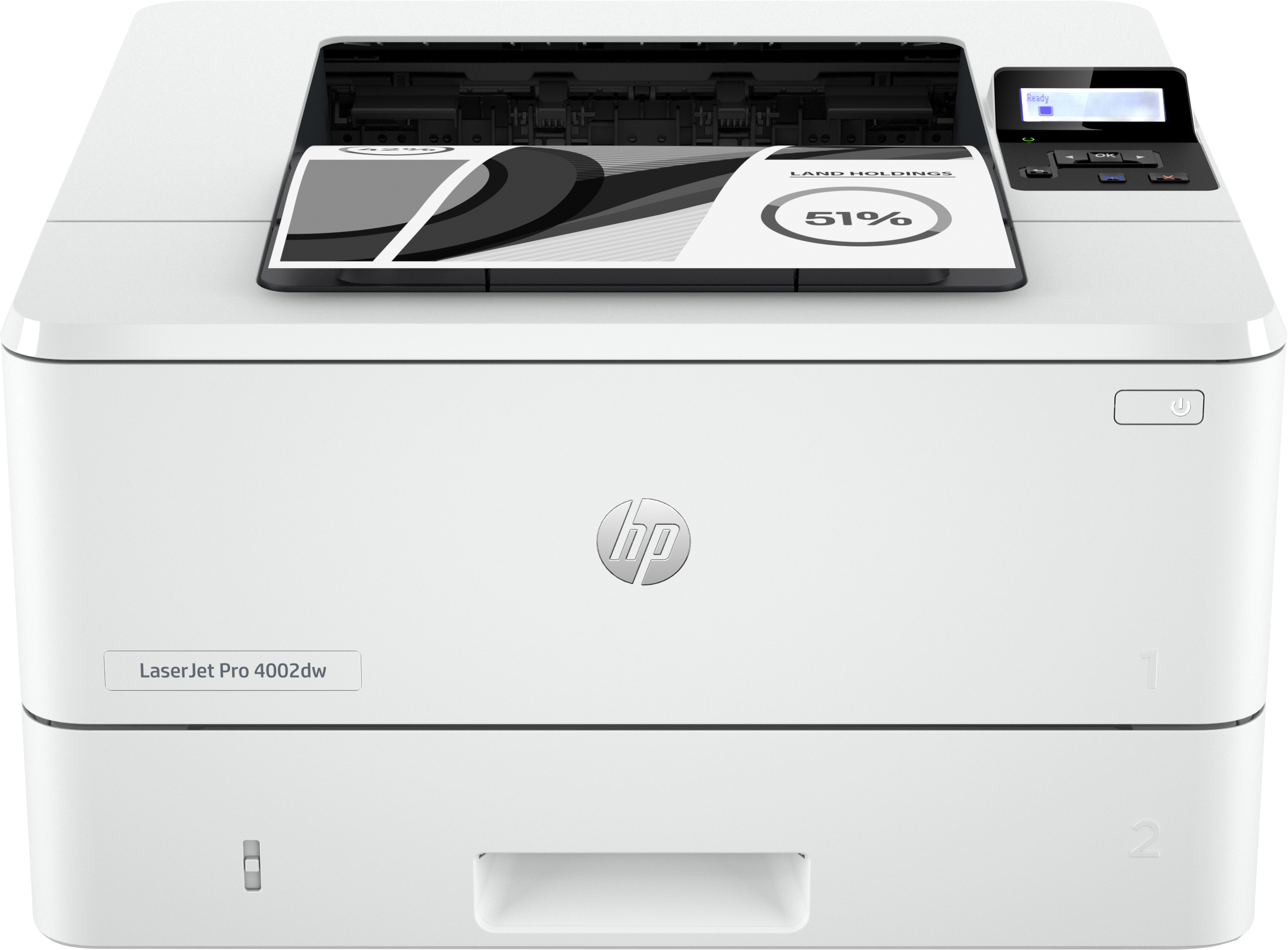 Image of HP LaserJet Pro 4002dw Printer, Black and white, Printer for Small...