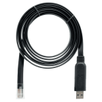 QNAP CAB-CONSOLE-URJ45-1M8 USB-kabel 1,8 m RJ-45 USB A Zwart