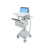 Ergotron StyleView Aluminium, Grey, White Laptop Multimedia cart