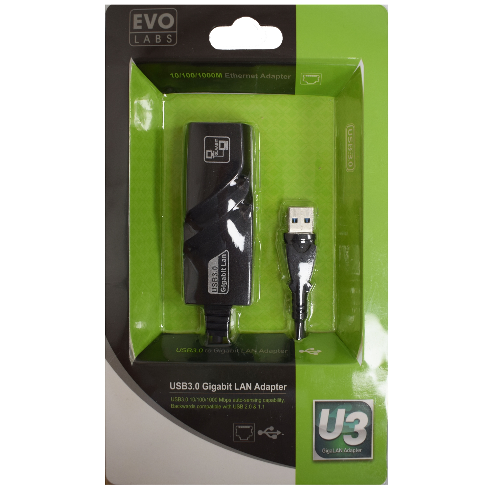 Image of EVO LABS USB 3.0 to Gigabit Ethernet Adapter
