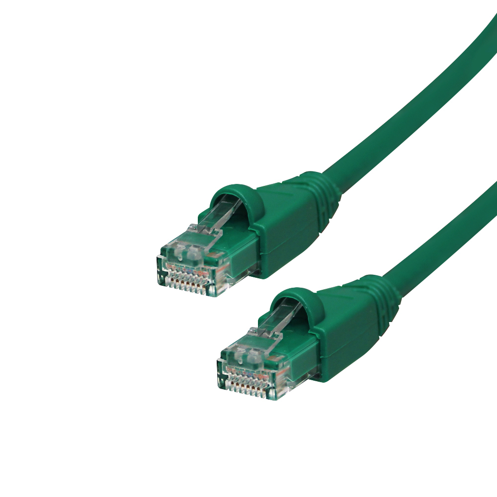 Videk Cat6 Booted UTP RJ45 to RJ45 Patch Cable Green 3Mtr