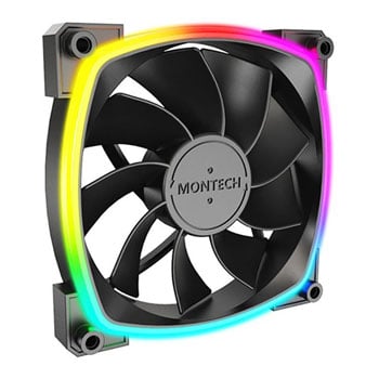 Image of MONTECH RX120 PWM ARGB Lüfter - 120mm schwarz - Case Fan
