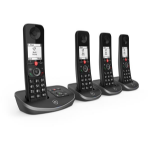 British Telecom D9R7WS00 DECT telephone Caller ID Black