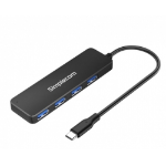 Simplecom CH340 interface hub USB 3.2 Gen 1 (3.1 Gen 1) Type-C 5000 Mbit/s Black