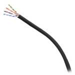C2G 1000ft (304.8m) TAA-Compliant Cat6 Bulk Unshielded (UTP) Ethernet Network Cable with Solid Conductors-Plenum CMP-Rated - Black