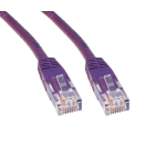 Cables Direct 0.25m Cat6, M - M networking cable Violet U/UTP (UTP)
