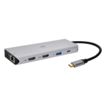 Monoprice 44467 laptop dock/port replicator Wired USB 3.2 Gen 1 (3.1 Gen 1) Type-C Silver