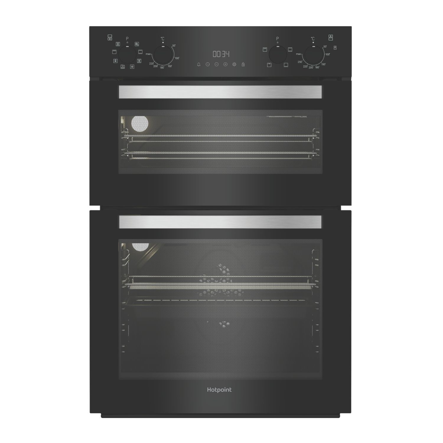 Hotpoint DIH82GB Built-In Electric Double Oven - Black