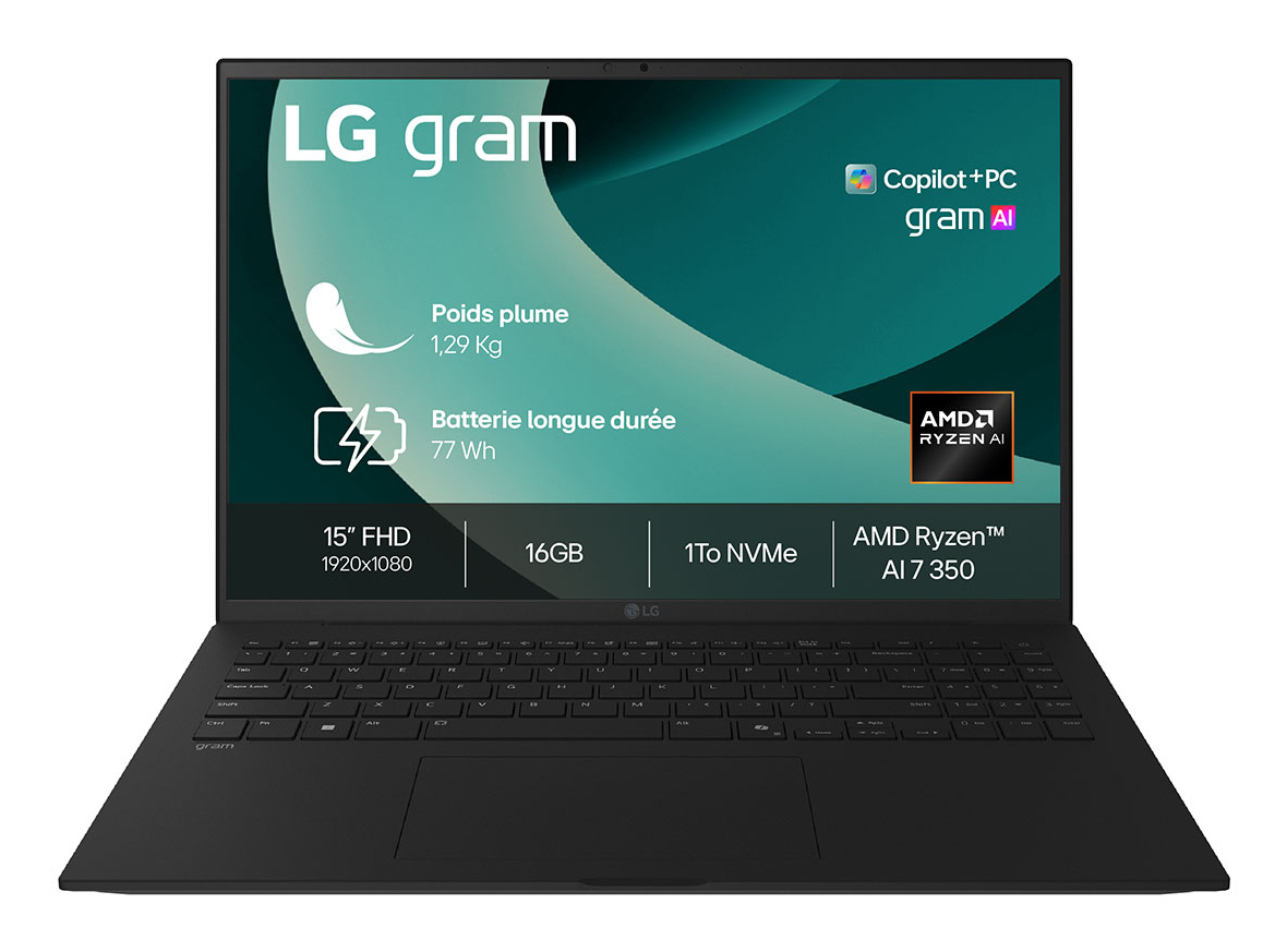 LG Gram 15Z80T Copilot+ PC AMD Ryzen™ AI 7 350 Laptop 39.6 cm (15.6&qu
