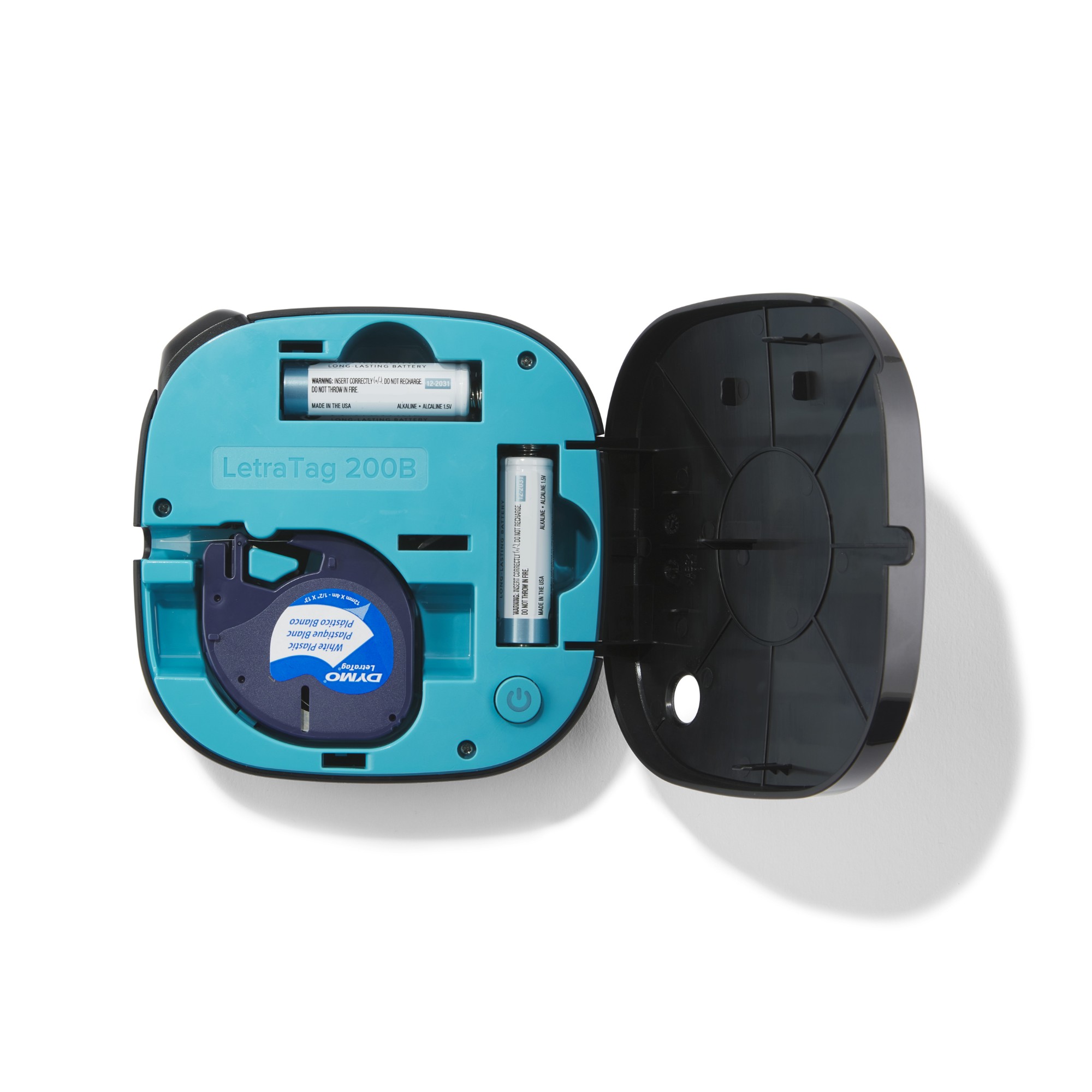 DYMO LetraTag 200B Bluetooth Label Maker | Compact Label Printer | Connects Through Bluetooth Wireless Technology to iOS and Android | Includes 1 White Paper Label Tape | Black