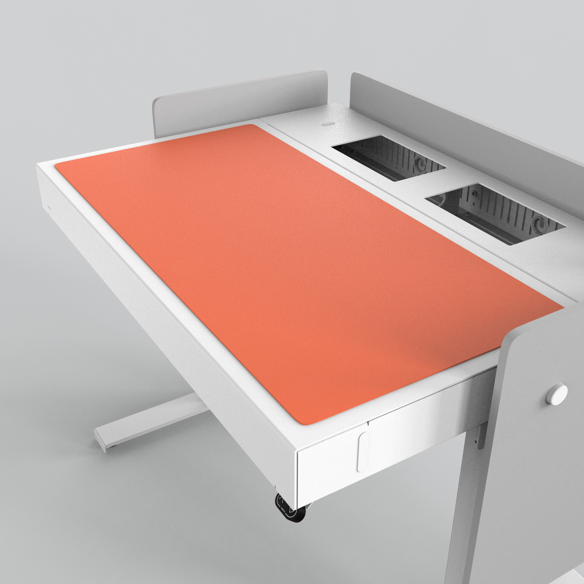 H922-4186 desk pad Linoleum Orange