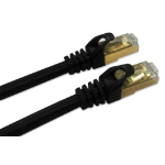 QVS 15.24m Cat7 S-STP networking cable Black 600" (15.2 m) S/FTP (S-STP)