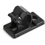 StarTech.com 100 Adhesive Cable Management Clips Black - Network/Ethernet/Office Desk/Computer Cord Organizer - Sticky Cable/Wire Holders - Nylon Self Adhesive Clamp UL/94V-2 Fire Rated