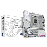 GIGABYTE Z890M AORUS ELITE WIFI7 ICE Motherboard - Supports Intel Core Ultra (Series 2) CPUs, 12+1+2 phases VRM, up to 8800MHz DDR5 (OC), 1xPCIe 5.0 + 2xPCIe 4.0, Wi-Fi 7, 2.5GbE LAN, USB 4