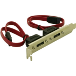DeLOCK Slotbracket 2x internal SATA > 2x eSATA external SATA cable 2 x SATA 7-pin